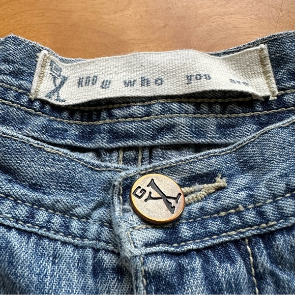 Vintage 1990s GX by Gwen Stefani wide leg jeans size 3/4 - Picture 4 of 7